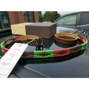 New Ja & Ra Southwestern Guatemala Leather Belt Size M.              F11